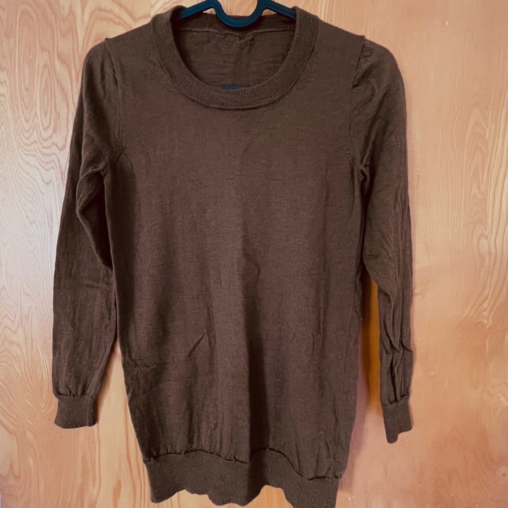 Merino Wool 3/4 Length Sleeve Top